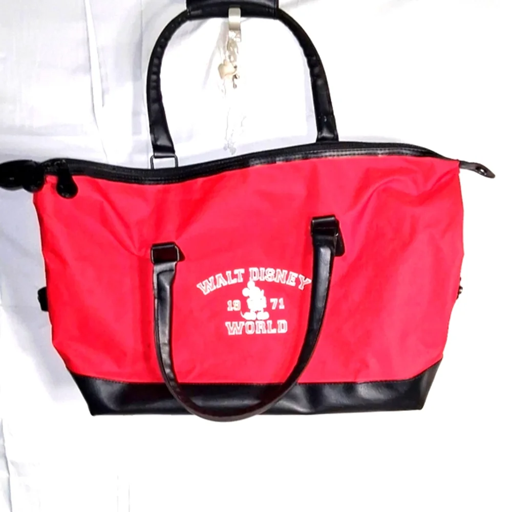 Vintage Disney World 1971 Beach Bag/Tote Red and Black Collectable